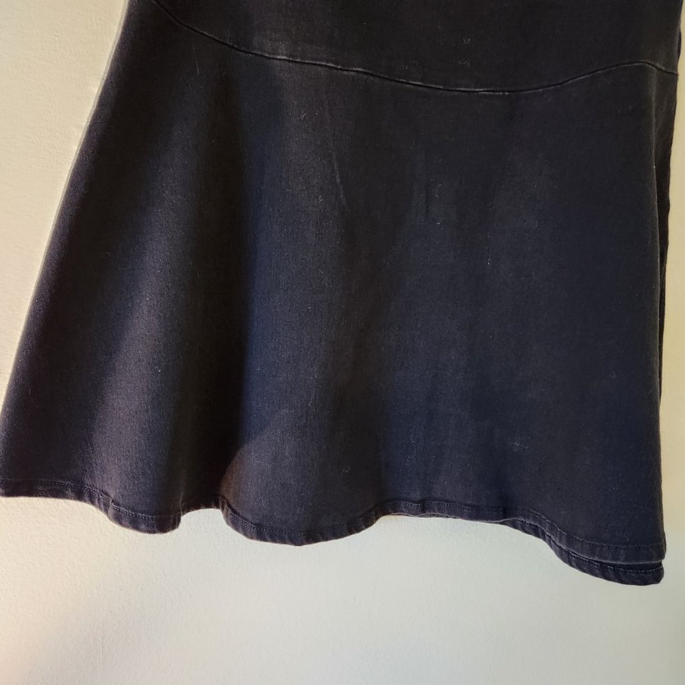 NWT Anne Klein Onyx Wash Flared A-Line Skirt Cotton Blend Stretch Fabric Size 6 - Picture 2 of 14